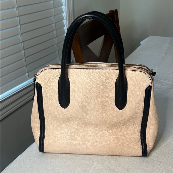 Kate Spade New York Caroline Lane Duncan Soft Roseta/Black Leather Satchel Bag - Picture 6 of 17